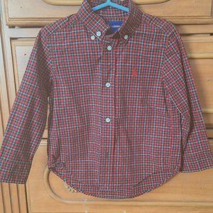 Like New  Ralph Lauren Plaid Shirt   2 T